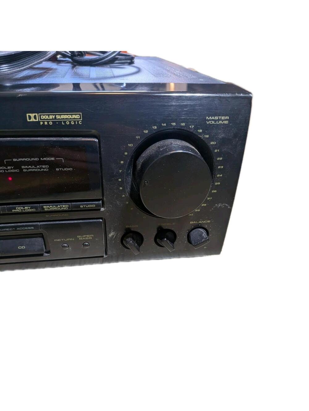 Vintage 90s Pioneer VSX-452 Stereo Receiver Reciever Phono Tape Monitor Tested - Picture 4 of 6